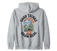 Good Things Grow Here Growth Mindset Rainbow Monstera Plante Sweat à Capuche