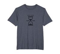 Good Things Take Time Sablier inspirant T-Shirt, Homme Grandes Tailles, Bleu Chiné, 2X Tall