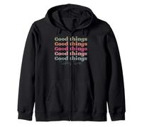 Good Things Takes Time rétro Vintage Hommes Femmes garçons Filles Sweat à Capuche