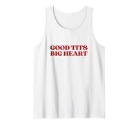 Good Tits Big Heart Y2K Aesthetic Trendy Débardeur