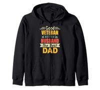 Good Veteran Better Husband The Best Dad for Fathers Day Sweat à Capuche