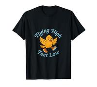 Good Vibes Crew Bird Graphic Flying Feet Low T-Shirt