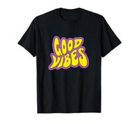 Good Vibes Lettre rétro funky T-Shirt