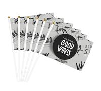 Good Vibes Only Drapeaux portables imprimés pour événements sportifs, célébrations, décorations d'intérieur et d'extérieur