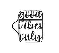 Good Vibes Only Housse de protection légère et durable pour tablette Motif Bible Pour église, école, voyage