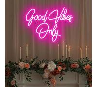 Good Vibes Only Panneau néon LED pour décoration de maison/bar/veilleuse