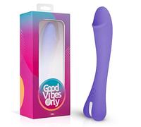 Good Vibes Only Point G Vibreur Gili avec 10 Réglages de Vibration, Design Incurvé, Rechargeable, Imperméable (Violette)