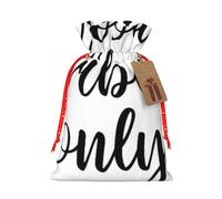 Good Vibes Only Sac de Noël pratique avec cordon de serrage, 12 x 17 cm pour Noël et Halloween