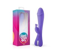 Good Vibes Only Vibrateur Rabbit Trix, Stimulateur G Point et Clitoris, Sans fil, Sans bruit, Imperméable