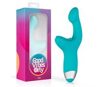 Good Vibes Only Vibrateur Yuki point G 10 modes sans fil rechargeable pour femme Bleu
