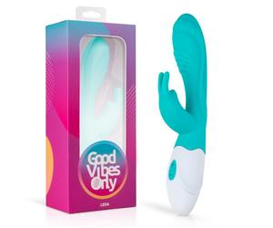 Good Vibes Only - Vibro rabbit "Leda" - Turquoise