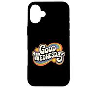 Good Wednesday Retro Groovy Positive Vibes Vintage 60s Coque pour iPhone 16 Plus