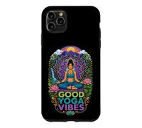 Good Yoga Vibes Meditation Wellness Mandala Lotus Coque pour iPhone 11 Pro Max
