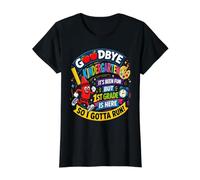 Goodbye Kindergarten Hello 1st Grade is Here Back to School T-Shirt Graphique avec Valeur