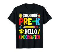 Goodbye Pre-k Hello Kindergarten Kids Back to School 1st Day T-Shirt