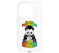 Goodbye Preschool Hello Kindergarten Ours Panda Amusant Coque pour iPhone 15 Pro