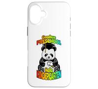 Goodbye Preschool Hello Kindergarten Ours Panda Amusant Coque pour iPhone 16 Plus