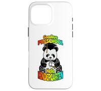 Goodbye Preschool Hello Kindergarten Ours Panda Amusant Coque pour iPhone 16 Pro Max