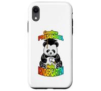 Goodbye Preschool Hello Kindergarten Ours Panda Amusant Coque pour iPhone XR