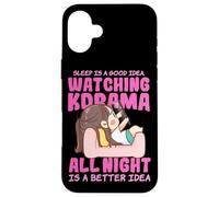 Goodbye Sleep Hello Korean Drama drôle Coque pour iPhone 16 Plus