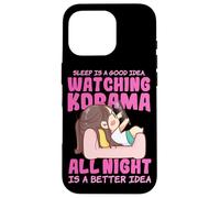 Goodbye Sleep Hello Korean Drama drôle Coque pour iPhone 16 Pro