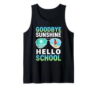 Goodbye Summer Hello School Fin de l'été Amusement Rentrée Scolaire Débardeur