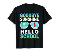 Goodbye Summer Hello School Fin de l'été Amusement Rentrée Scolaire T-Shirt