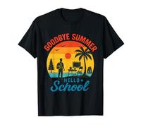 Goodbye Summer Hello School Retro Back to School Vibes Cadeaux T-Shirt