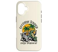 Goodbye Tension Hello Pension Motif Crocodile Coque pour iPhone 16