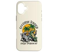 Goodbye Tension Hello Pension Motif Crocodile Coque pour iPhone 16 Plus