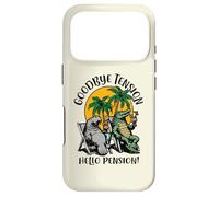 Goodbye Tension Hello Pension Motif Crocodile Coque pour iPhone 17 Pro