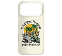 Goodbye Tension Hello Pension Motif Crocodile Coque pour iPhone 17 Pro Max