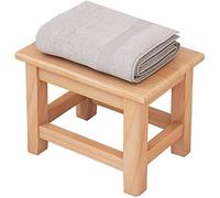 GoodBZ tabourets de Salle de Bain Tabouret de Salle de Bain en Bois pour Banc de Douche, Petit Tabouret Organisateur de Bain en Bois pour Banc de Douche antidérapant, Peu encombrant, idéa