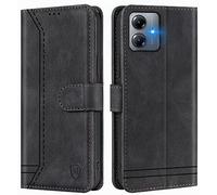 GoodcAcy Coque pour Motorola Moto G14 avec Béquille Case,Noir