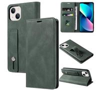 GoodcAcy Coque pour Xiaomi Redmi Note 13 4G, [Housse en Cuir PU Premium] [Etui à Rabat] [Pochette de Portefeuille], Étui de Protection pour Xiaomi Redmi Note 13 4G Étuis à rabat et folio -Vert profond