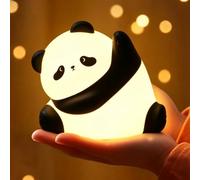 GOODEA Veilleuse Bébé Panda, Silicone Ultra Doux Veilleuse Enfant