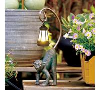 Goodeco Statue de singe solaire Ornements de jardin Queue Lanterne solaire à suspendre - Décoration de pelouse de maison Accessoires de jardin pour terrasse, balcon, jardin Cadeaux pour femme/homme