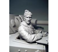 GoodFYouth 1/16 Maquette en résine d'un soldat allemand de la Seconde Guerre mondiale dans un char d'assaut non peinte et non assemblée (Pas de réservoir) //6A3J16y