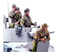 GoodFYouth 1/16 Maquette en résine d'un soldat allemand de la Seconde Guerre mondiale dans un char d'assaut non peinte et non assemblée (3 personnes，Pas de réservoir) //6A3J48y