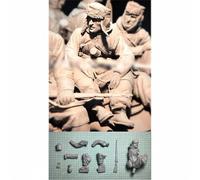 GoodFYouth 1/16 Maquette en résine d'un soldat allemand de la Seconde Guerre mondiale dans un char d'assaut non peinte et non assemblée (Pas de réservoir) //6A3J39y