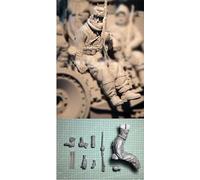 GoodFYouth 1/16 Maquette en résine d'un soldat allemand de la Seconde Guerre mondiale dans un char d'assaut non peinte et non assemblée (Pas de réservoir) //6A3J26y