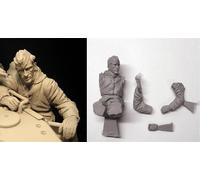 GoodFYouth 1/16 Maquette en résine d'un soldat allemand de la Seconde Guerre mondiale dans un char d'assaut non peinte et non assemblée (Pas de réservoir) //6A3J3y