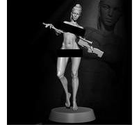 GoodFYouth 1/24 Kit de modèle réduit en résine d'agent féminin de Science-Fiction Kit de modèle réduit en résine de Soldat Non Peint et Non assemblé //D4X6j65