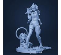 GoodFYouth 1/24 Kit de modèle réduit en résine d'agent féminin de Science-Fiction Kit de modèle réduit en résine de Soldat Non Peint et Non assemblé //D4X6j80