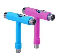 GOODGDN Kit Skate Tout-en-Un, T Tool Skateboard, Outil Trottinette, Outil de Skate Multifonction Portable en T avec clé Allen de Type T