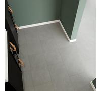 GoodHome Dalle PVC Clipsable Capella Pierre Blanche 30,5 x 61 cm Pack 10