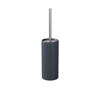 GoodHome Koros Pot à Balai et Brosse WC Bleu Nuit