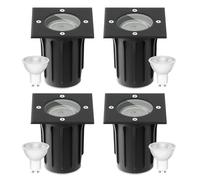 Goodia Spot Terrasse Exterieur Encastrable Gu10 IP67 Étanche 230V Noir