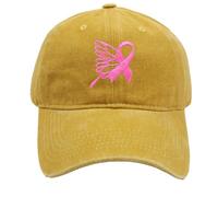 Goodies Octobre Rose Casquette Noire Rouge Cotons Femme Chapeau Blanche Ete Trucker Vintage Sport Baseball Ventilateur Fille Cancer du Sein Trail Noir Accessoire~