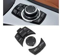 Goodithy CIC IDrive Bouton de menu multimédia pour BMW 1 3 5 X1 X5 X6 Série E E87 E90 E91 E92 E60 E84 E70 E71 E72
